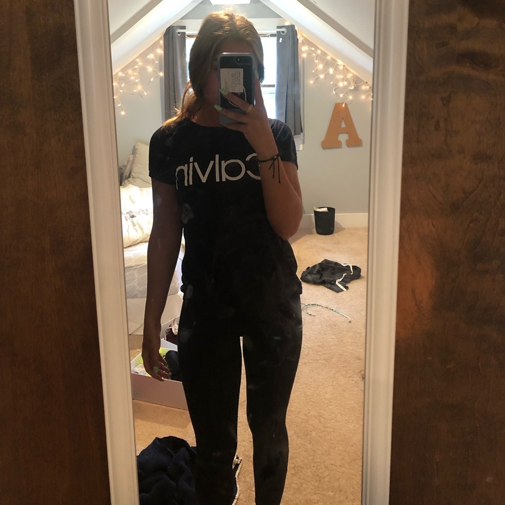 black calvin tee